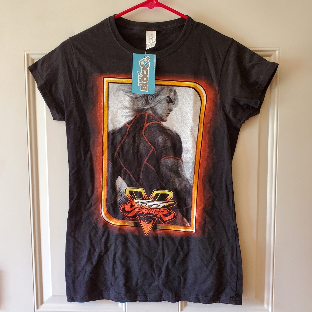 Nerd Block Street Fighter V Ladies M Tee Shirt